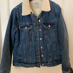 primark red denim jacket